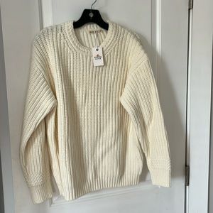 NWT Marine Layer Oversized Crewneck Ivory M